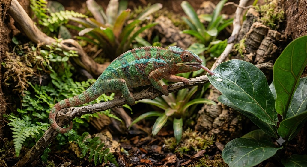 Bien hydrater son caméléon