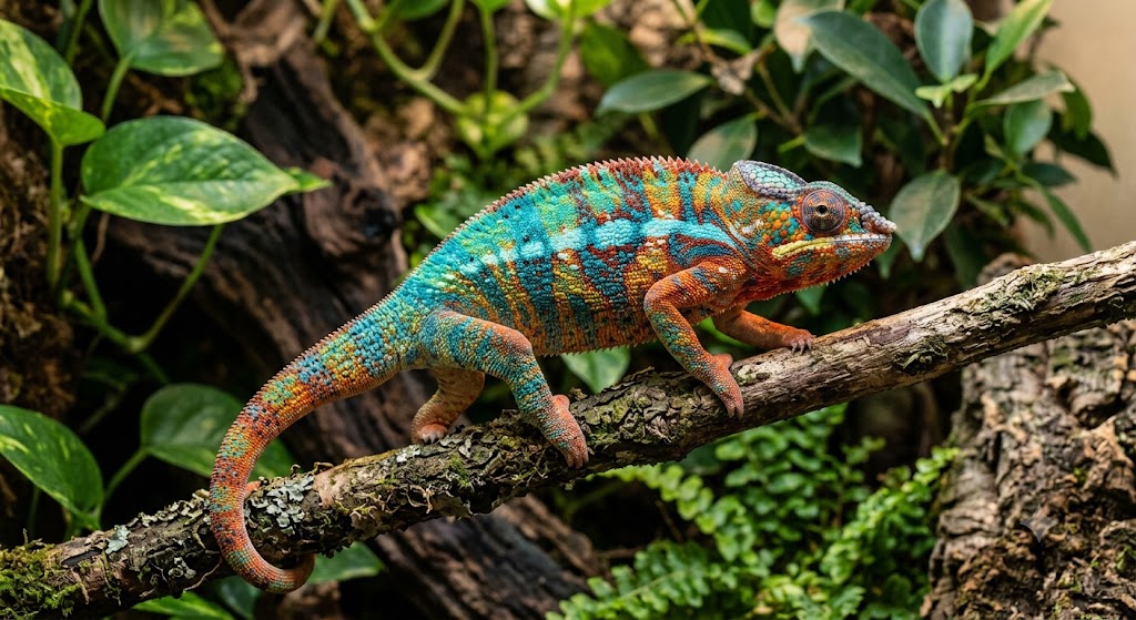 Nourrir et soigner le caméléon panthère