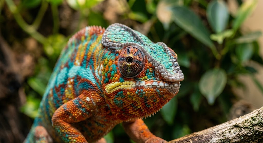 Le mâle, star colorée du terrarium