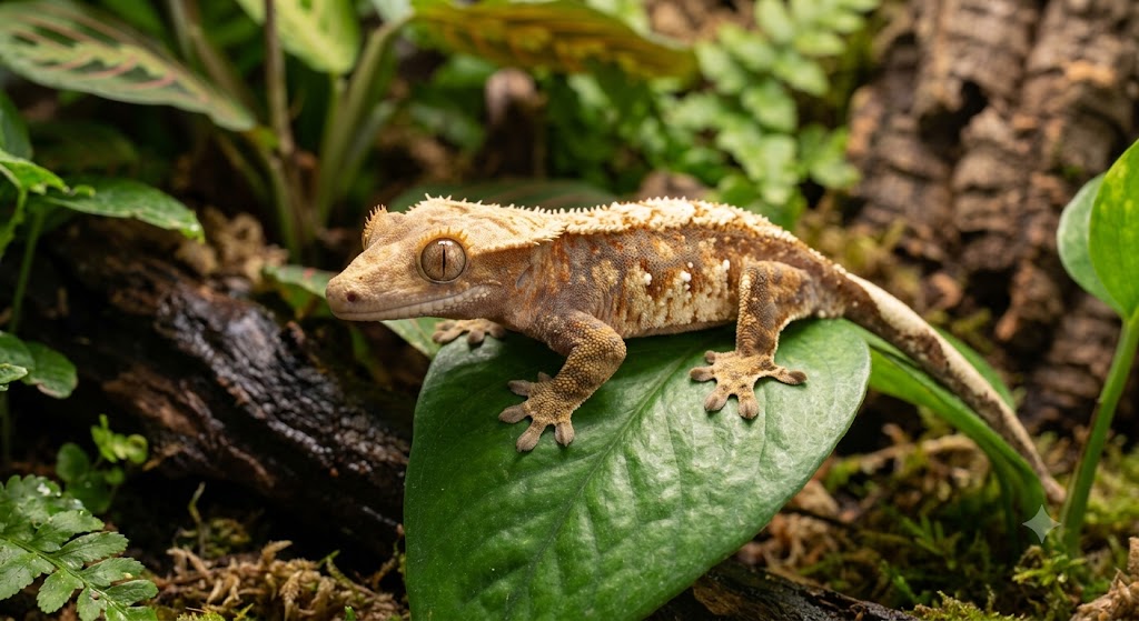 Le gecko à crête : pâtée complète et insectes en complément