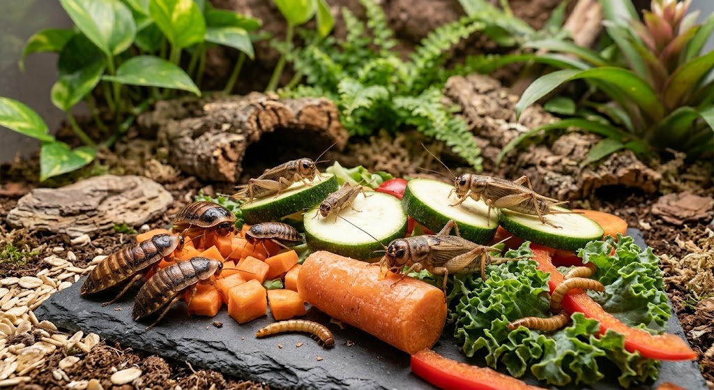 Gut-loading : comment enrichir les insectes avant distribution