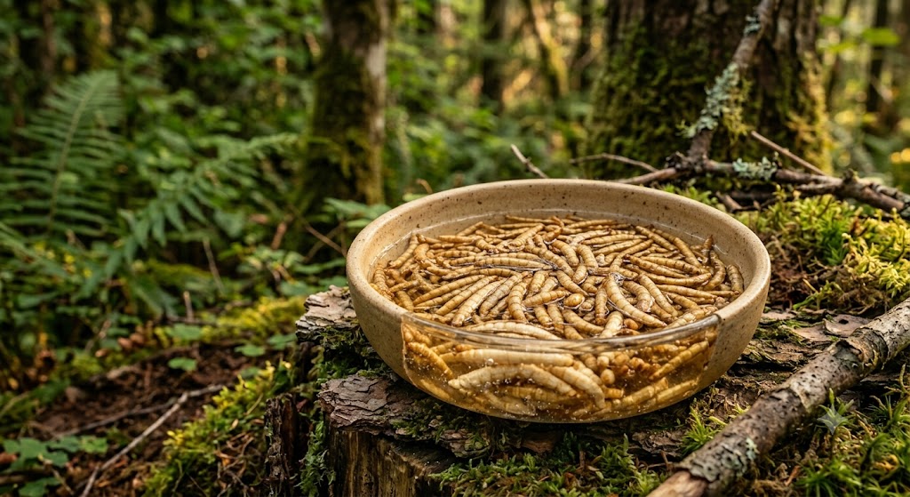 Réhydrater les insectes séchés