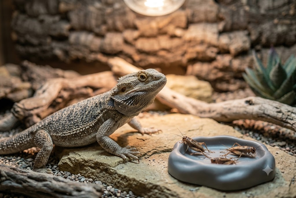 Les besoins alimentaires du Pogona