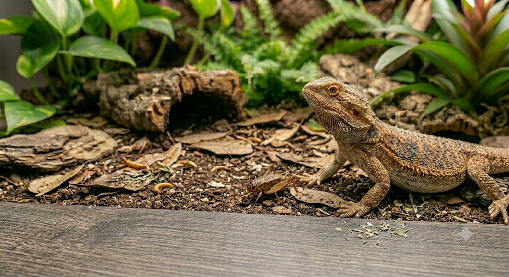 Pourquoi mon reptile refuse les grillons ?